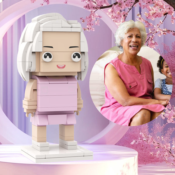 Mother's Day Gift Full Body Customizable 1 Person Custom Brick Figures Gift For Mom/Grandma